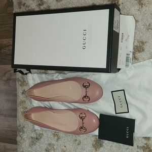 Soft Pink Gucci Flats